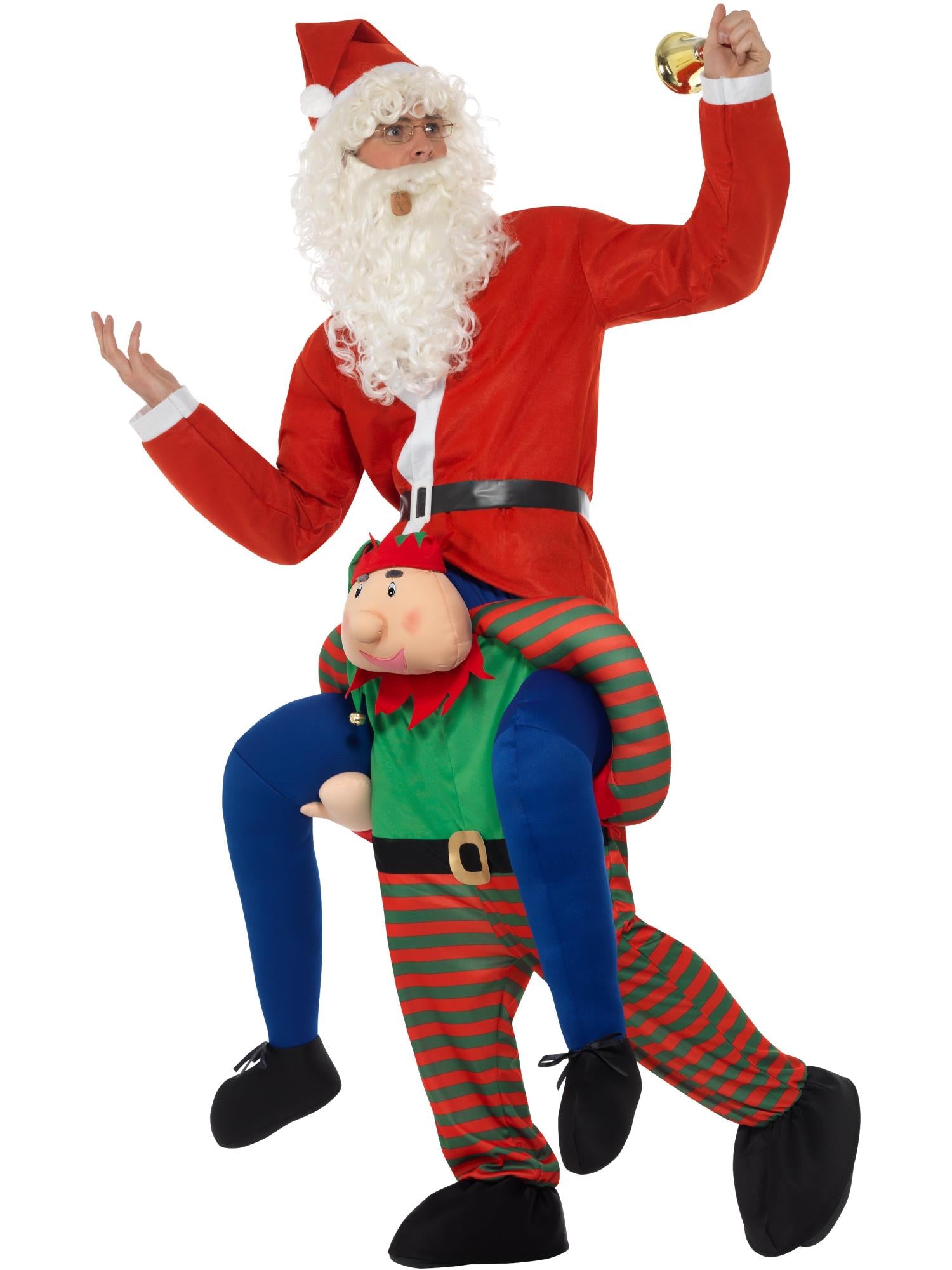 ELF PIGGY BACK COSTUME, ADULT - Image 2