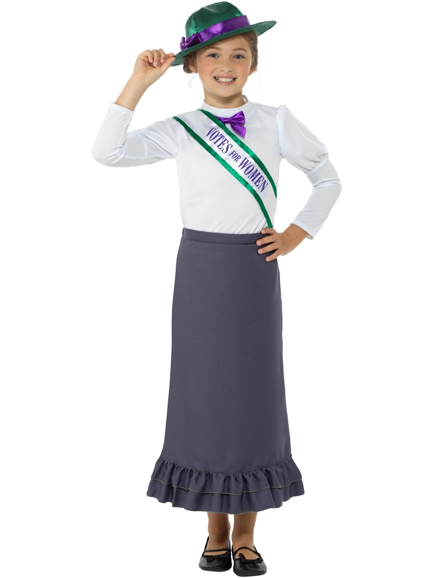 VICTORIAN SUFFRAGETTE COSTUME, CHILD - Image 4