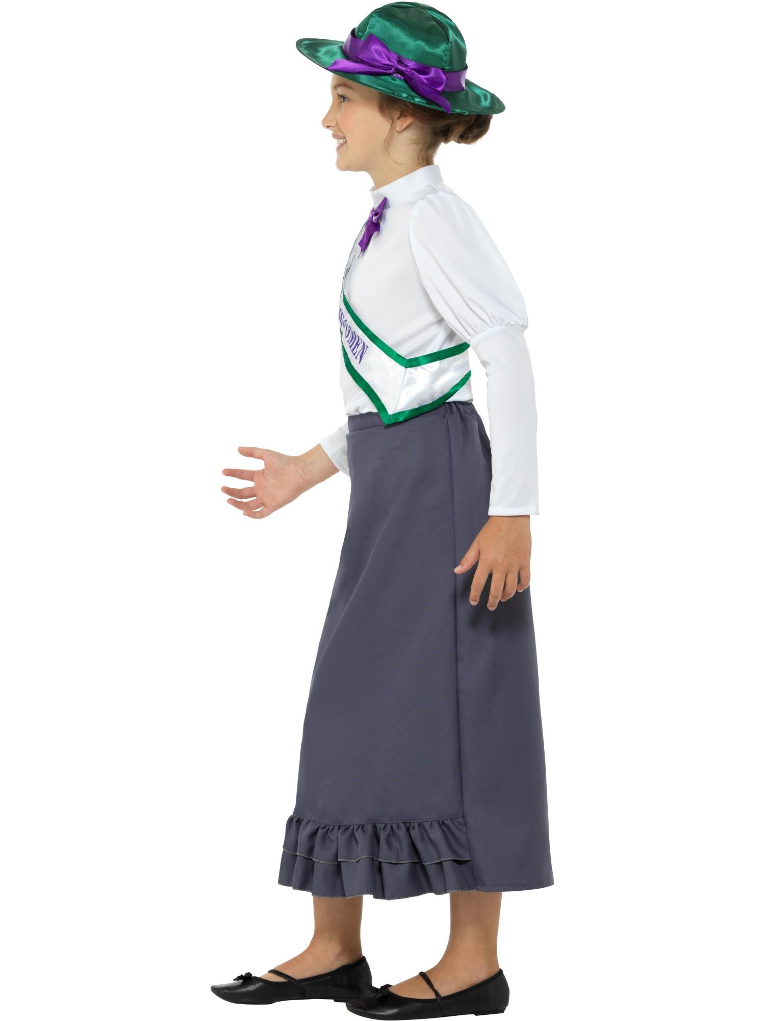 VICTORIAN SUFFRAGETTE COSTUME, CHILD - Image 2