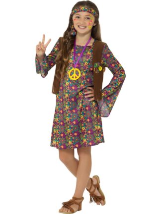 HIPPIE GIRL COSTUME, CHILD