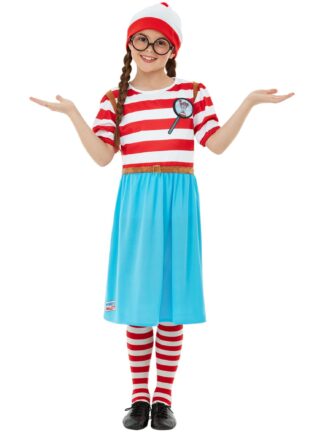 WHERE'S WALLY? WENDA DELUXE COSTUME, CHILD