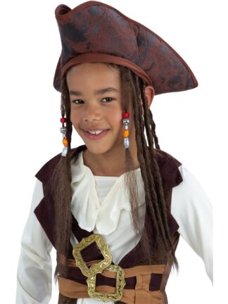 PIRATE HAT WITH DREADLOCKS, CHILD