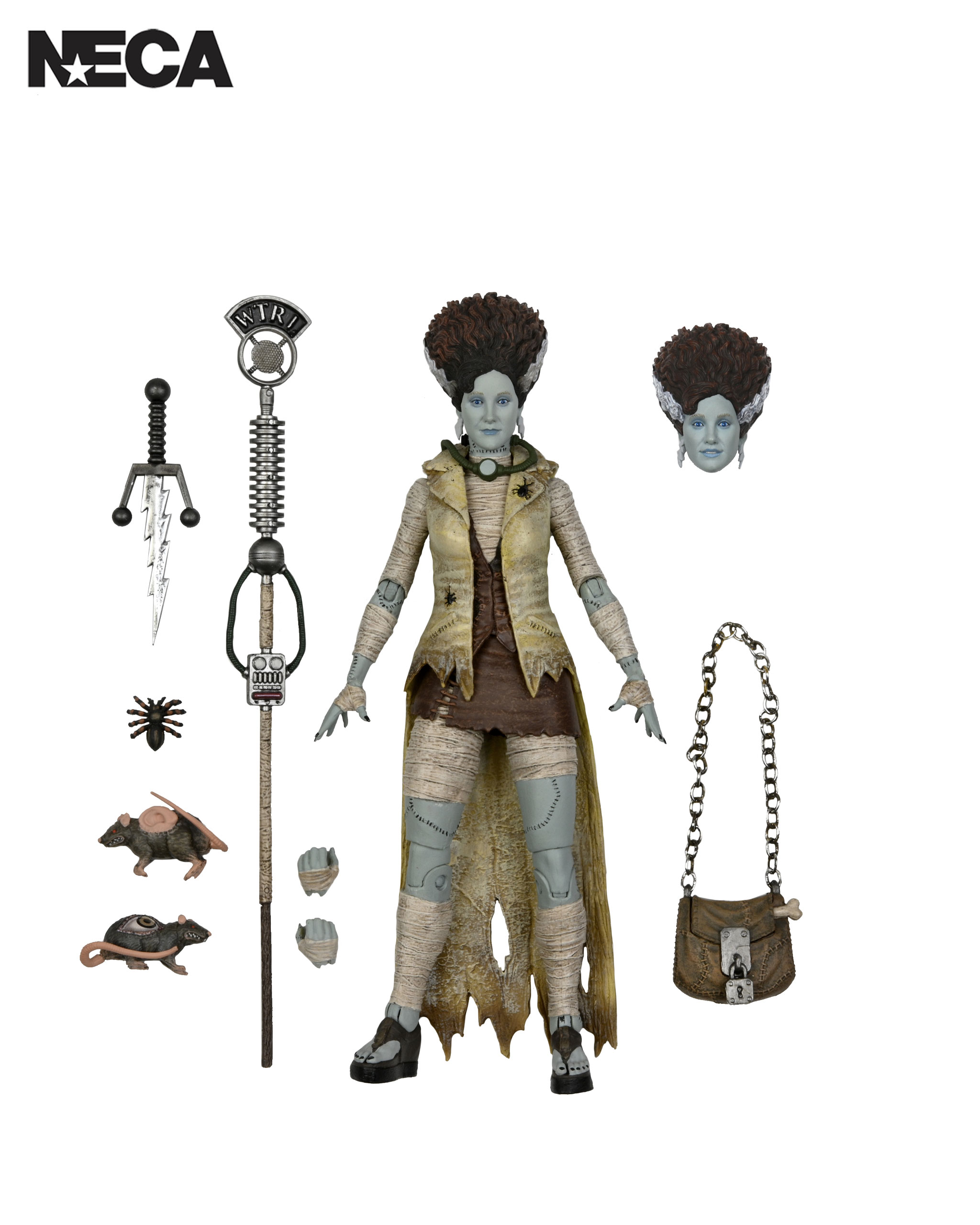 TMNT & UNIVERSAL MONSTERS APRIL AS BRIDE - 7" ACTION FIGURE