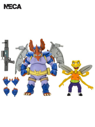TMNT WINGNUT AND SCREWLOOSE (CARTOON) 7" FIGURES 2 PK