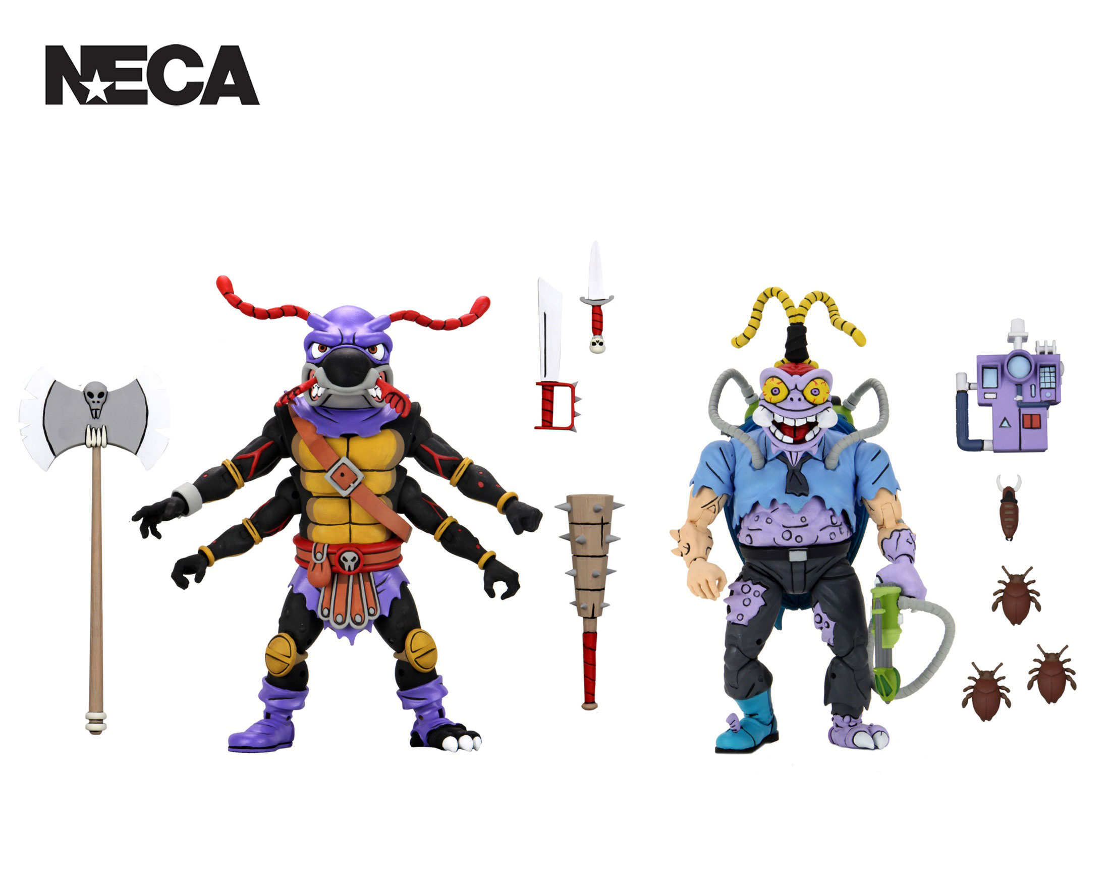 TMNT ANTRAX & SCUMBUG 2 PACK 7" SCALE ACTION FIGURES