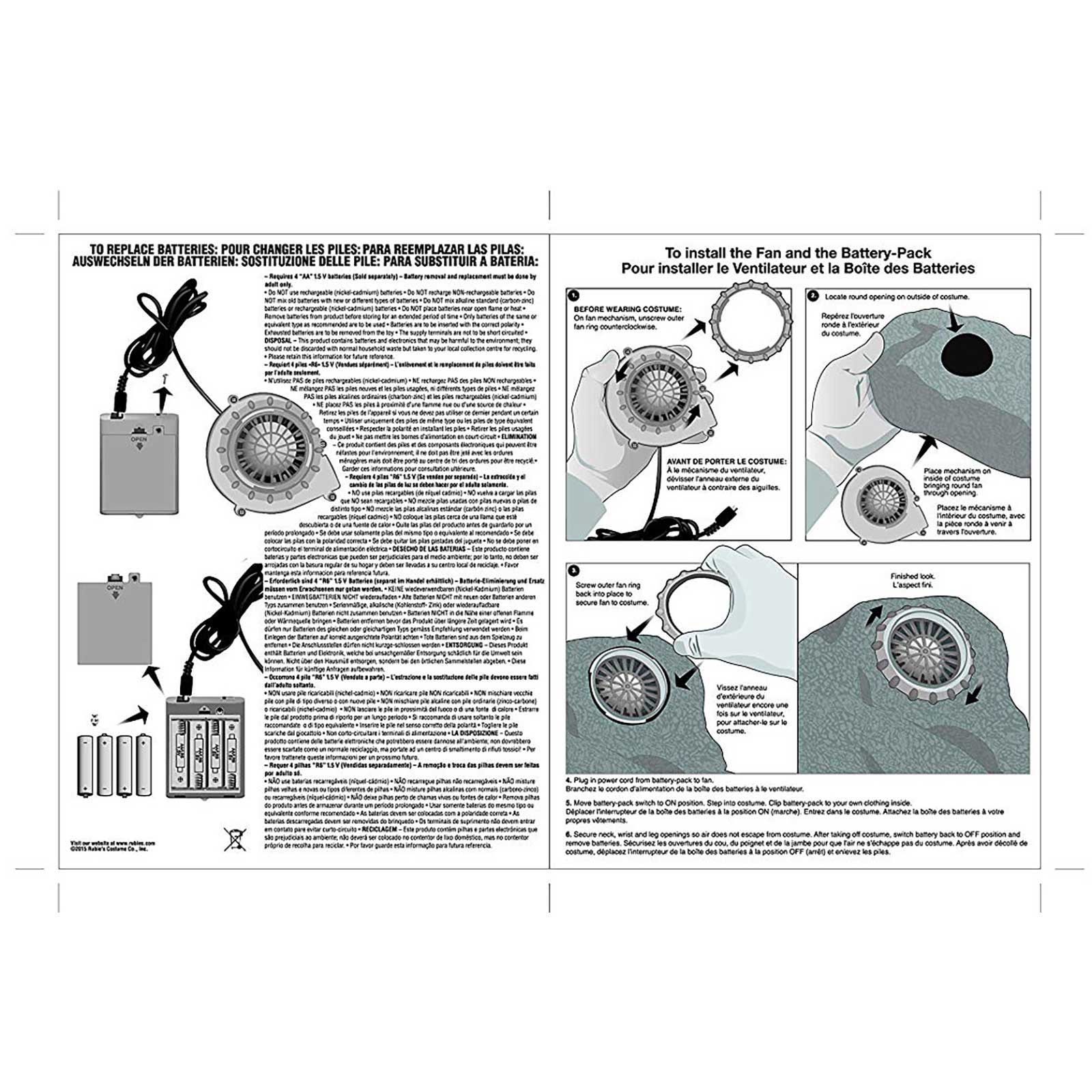 VELOCIRAPTOR BLUE INFLATABLE WITH SOUND - CHILD - Image 3