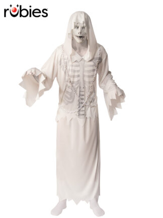 HOODED GHOST COSTUME - SIZE STD