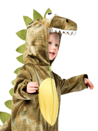 ROARIN' REX GREEN DINOSAUR COSTUME, CHILD - Image 2