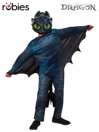 TOOTHLESS NIGHT FURY DELUXE COSTUME, CHILD