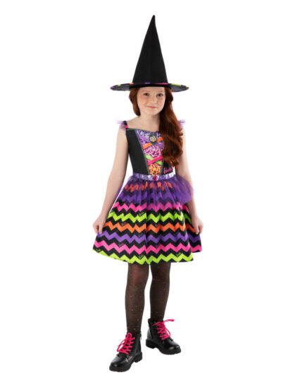 BARBIE WITCH COLOURFUL COSTUME, CHILD