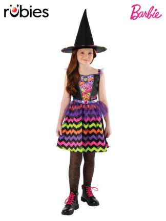 BARBIE WITCH COLOURFUL COSTUME, CHILD