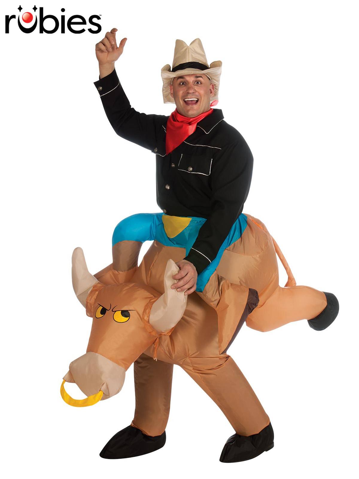 BULL RIDER INFLATABLE COSTUME, ADULT