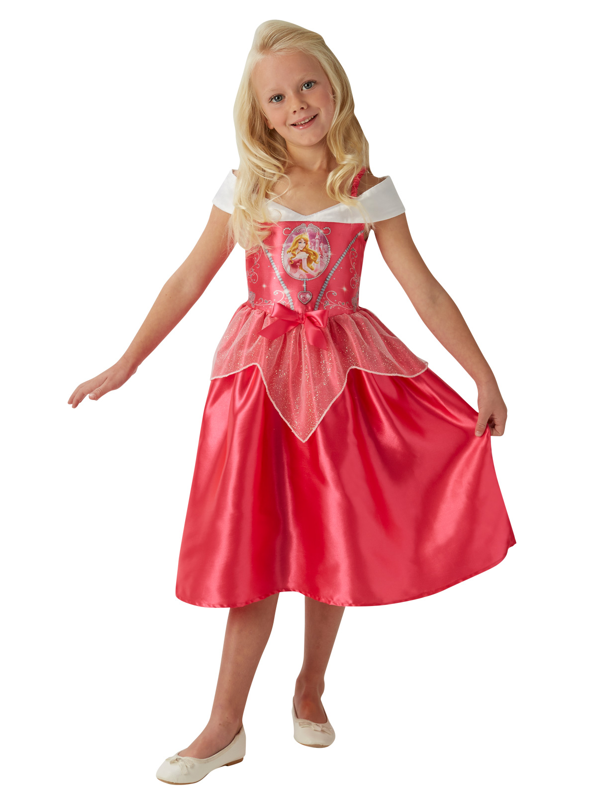 AURORA SLEEPING BEAUTY FAIRYTALE COSTUME, CHILD - Image 3