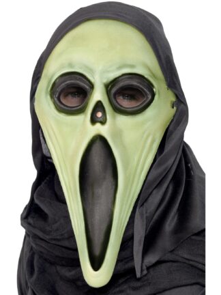 SCREAMER GLOW IN THE DARK MASK, ADULT