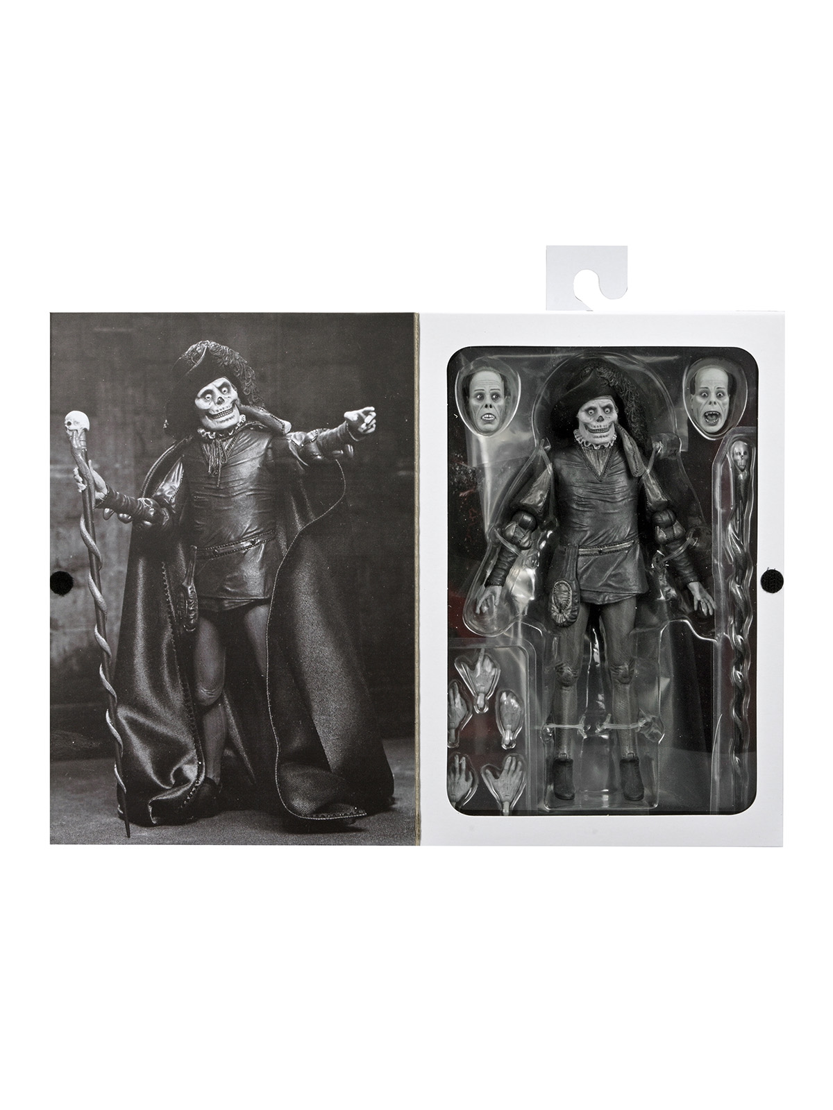 PHANTOM OF THE OPERA (1925) ULTIMATE PHANTOM "MASQUE OF THE RED DEATH" - 7" SCALE FIGURE (B&W) - Image 8