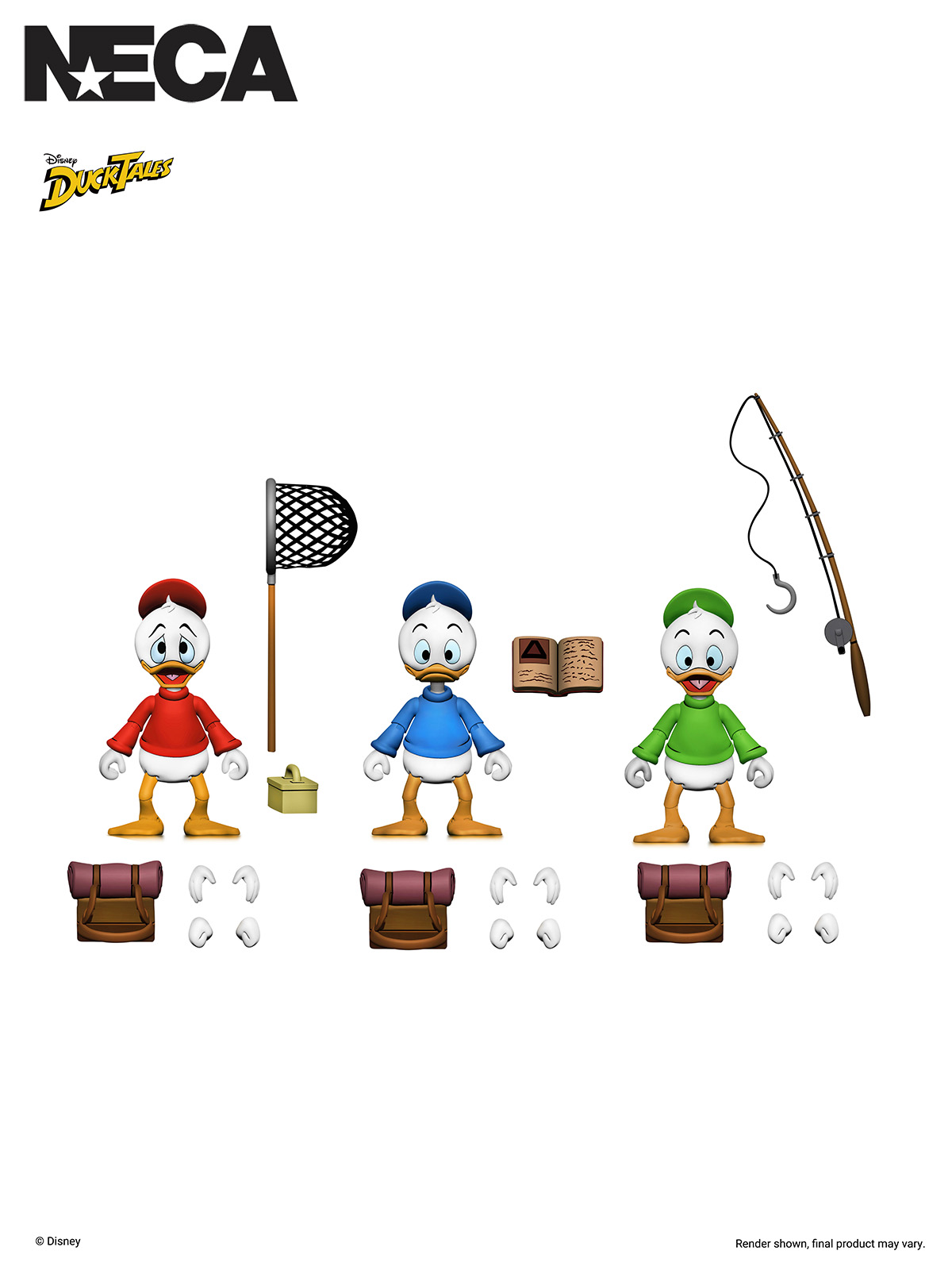 DUCKTALES ULTIMATE HUEY, DUEY & LOUIE 3-PACK - 7" SCALE ACTION FIGURE