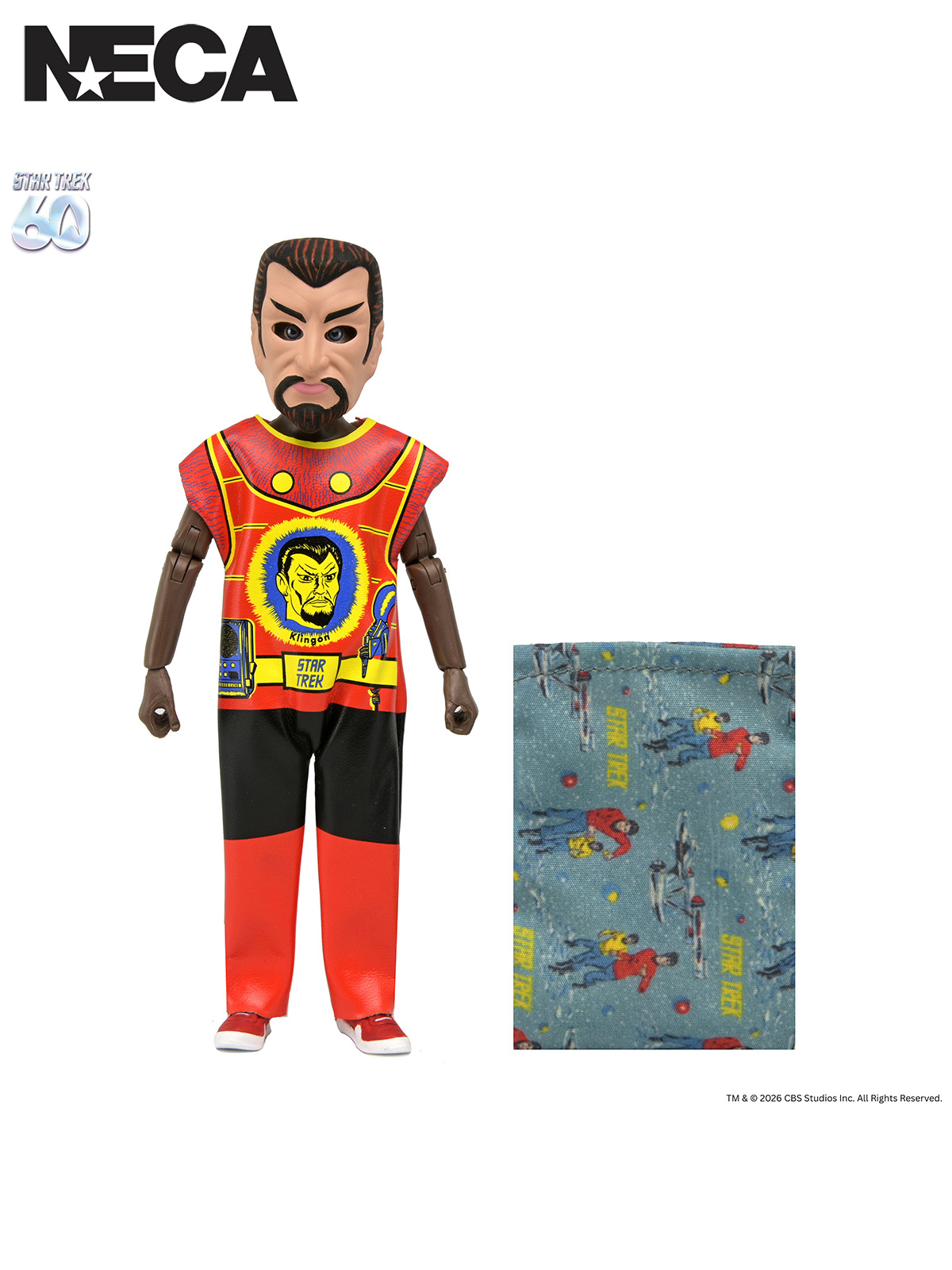 BEN COOPER X STAR TREK KLINGON 6" CLOTHED COSTUME FIGURE