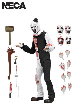 TERRIFIER - ULTIMATE ART THE CLOWN (BLOOD SPLATTERED) - 7" SCALE ACTION FIGURE