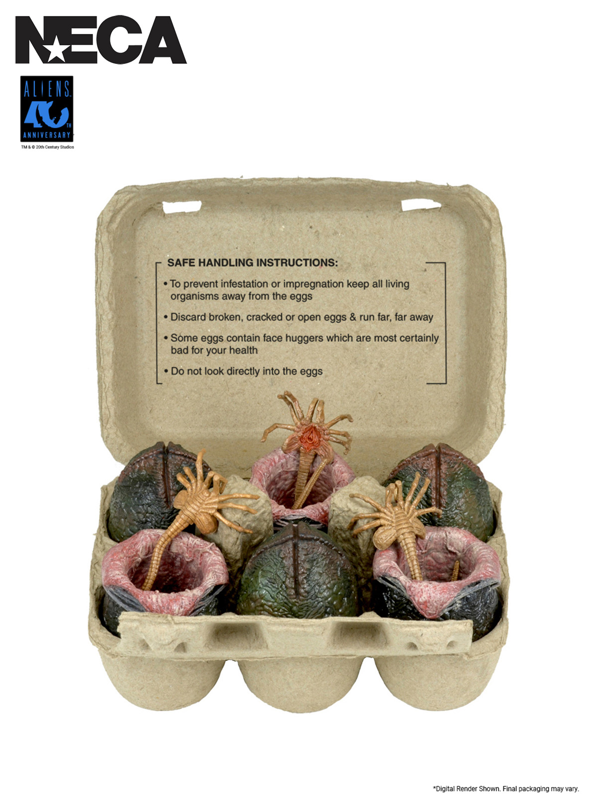 ALIENS 40TH ANNIVERSARY CARTON OF 6 ALIEN EGGS - ACCESSORY PACK