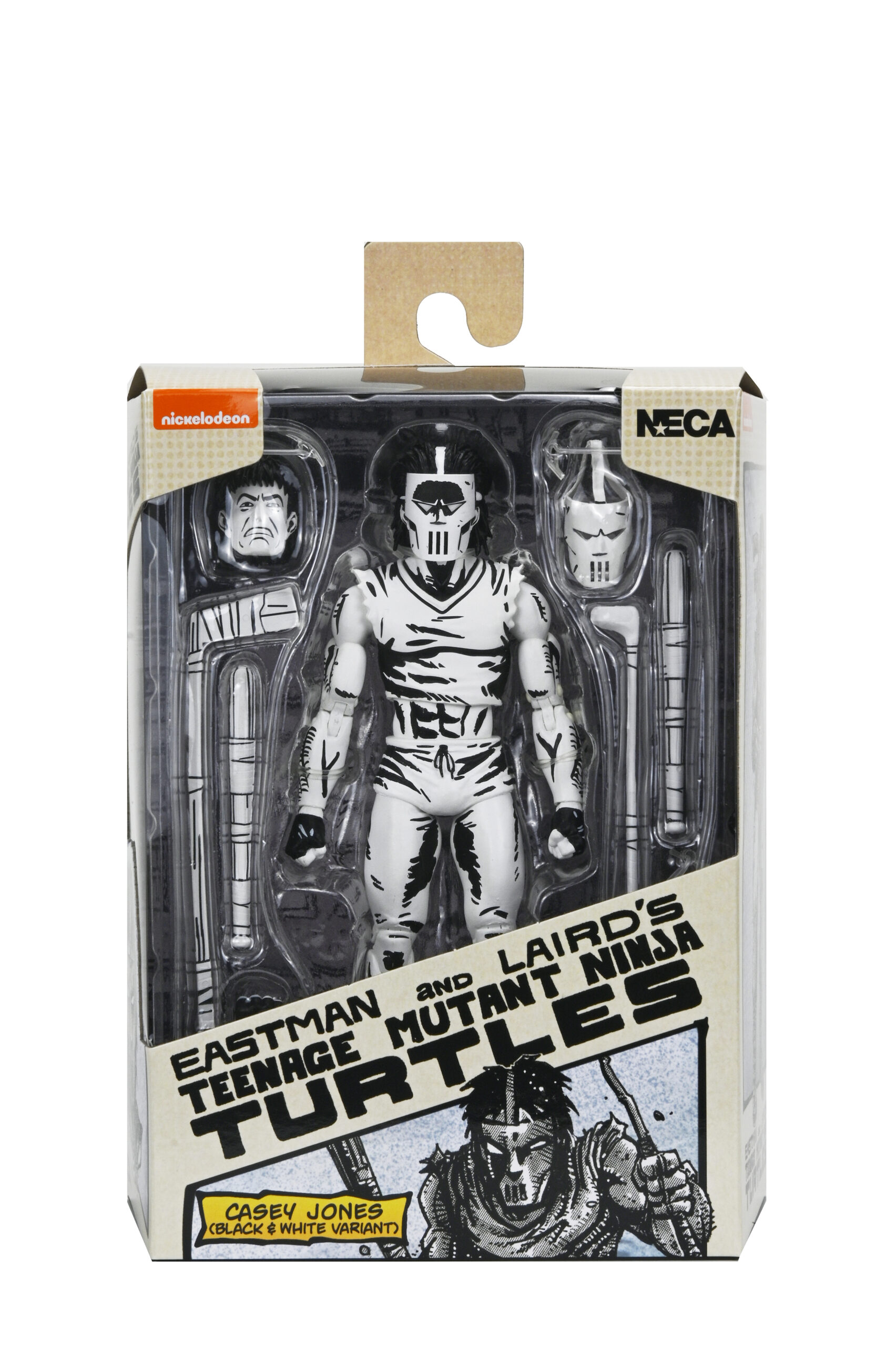 TMNT CASEY JONES BLACK & WHITE FIGURE (MIRAGE COMICS) - 7" SCALE ACTION FIGURE - Image 6