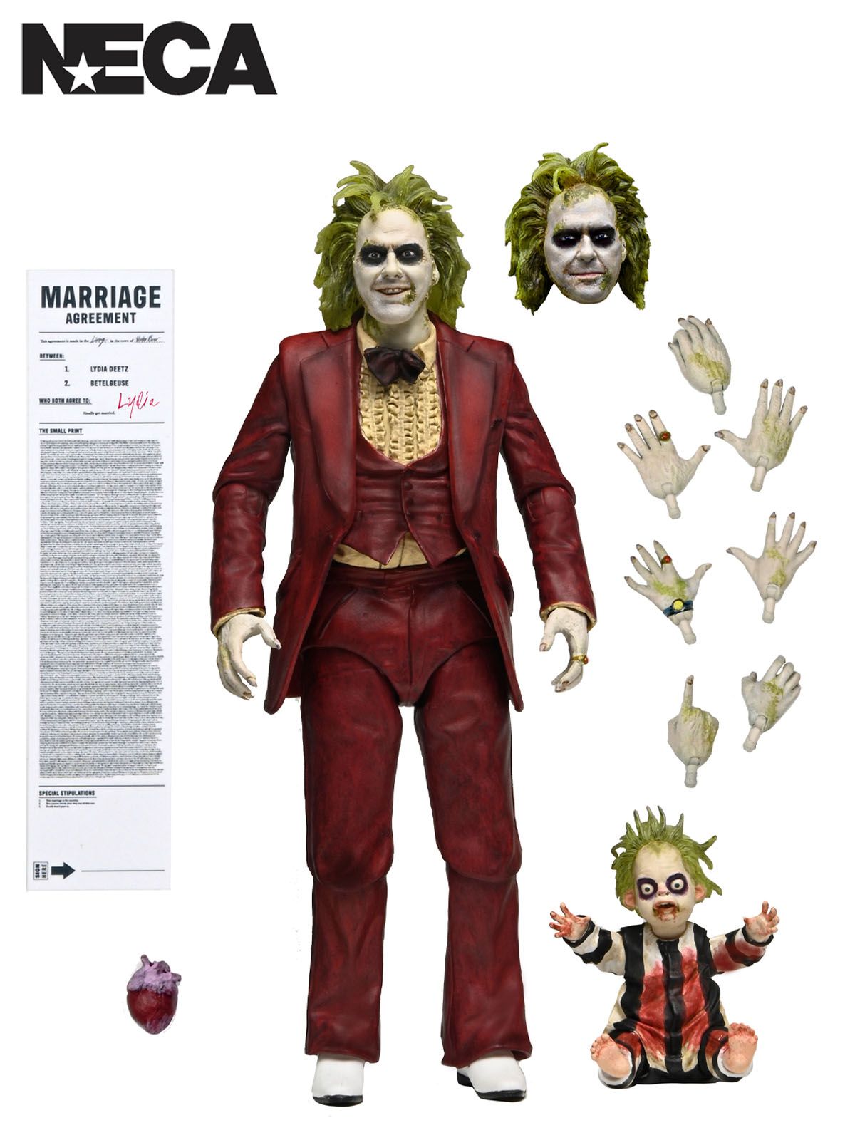 BEETLEJUICE BEETLEJUICE - ULTIMATE RED TUXEDO BEETLEJUICE - 7" SCALE ACTION FIGURE