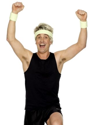 SWEATBANDS, NEON YELLOW