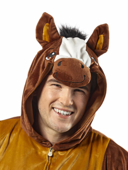 HORSE FURRY ONESIE COSTUME, ADULT - Image 2