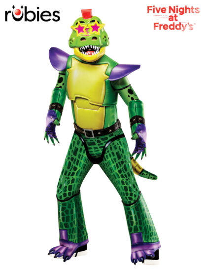 GLAMROCK MONTY GATOR FNAF DELUXE COSTUME, CHILD