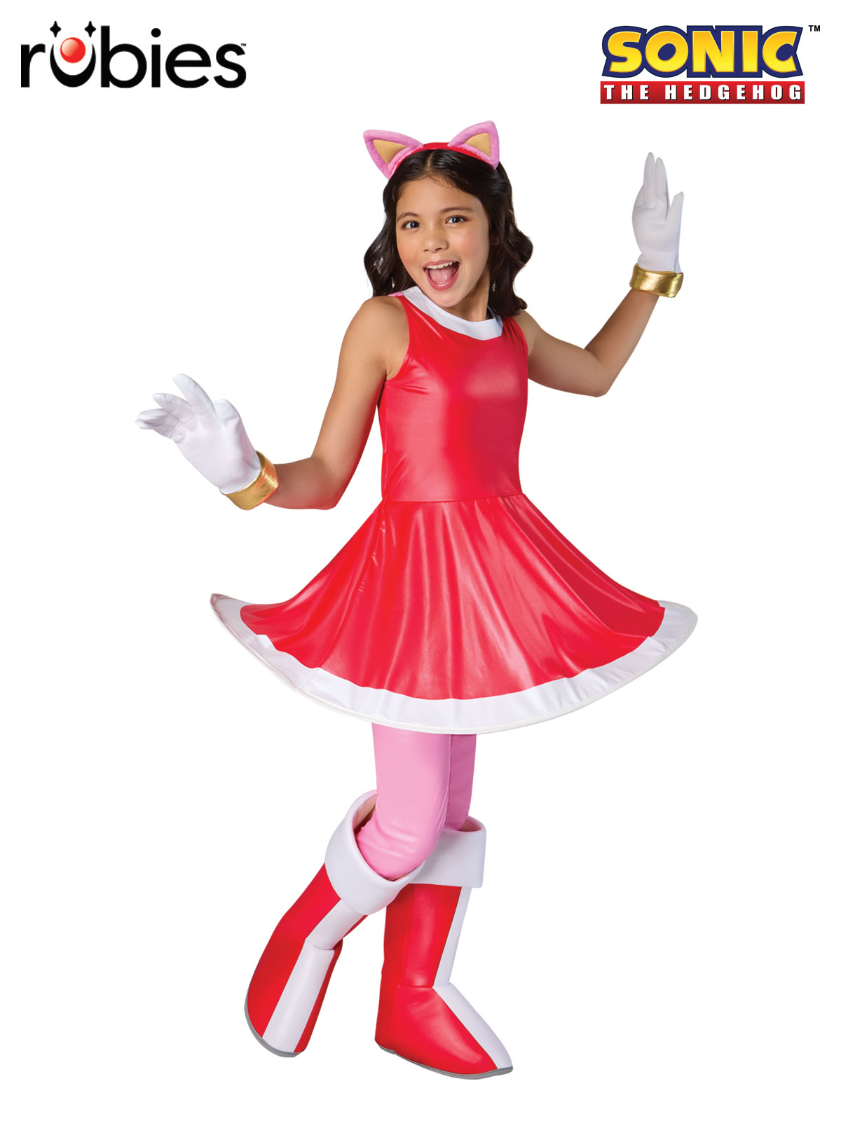 SONIC THE HEDGEHOG - AMY ROSE DELUXE COSTUME. CHILD