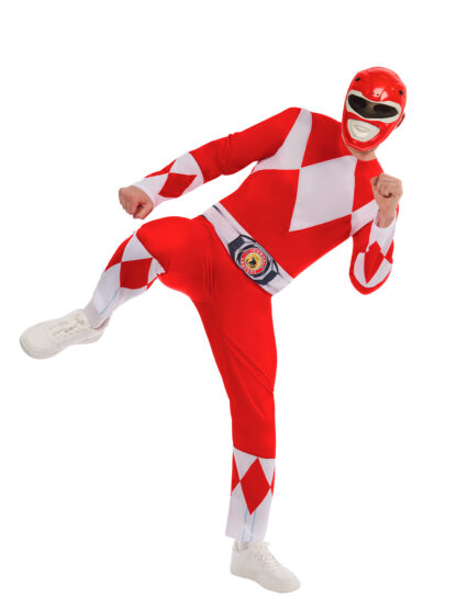 POWER RANGERS RED DELUXE COSTUME, ADULT - Image 3