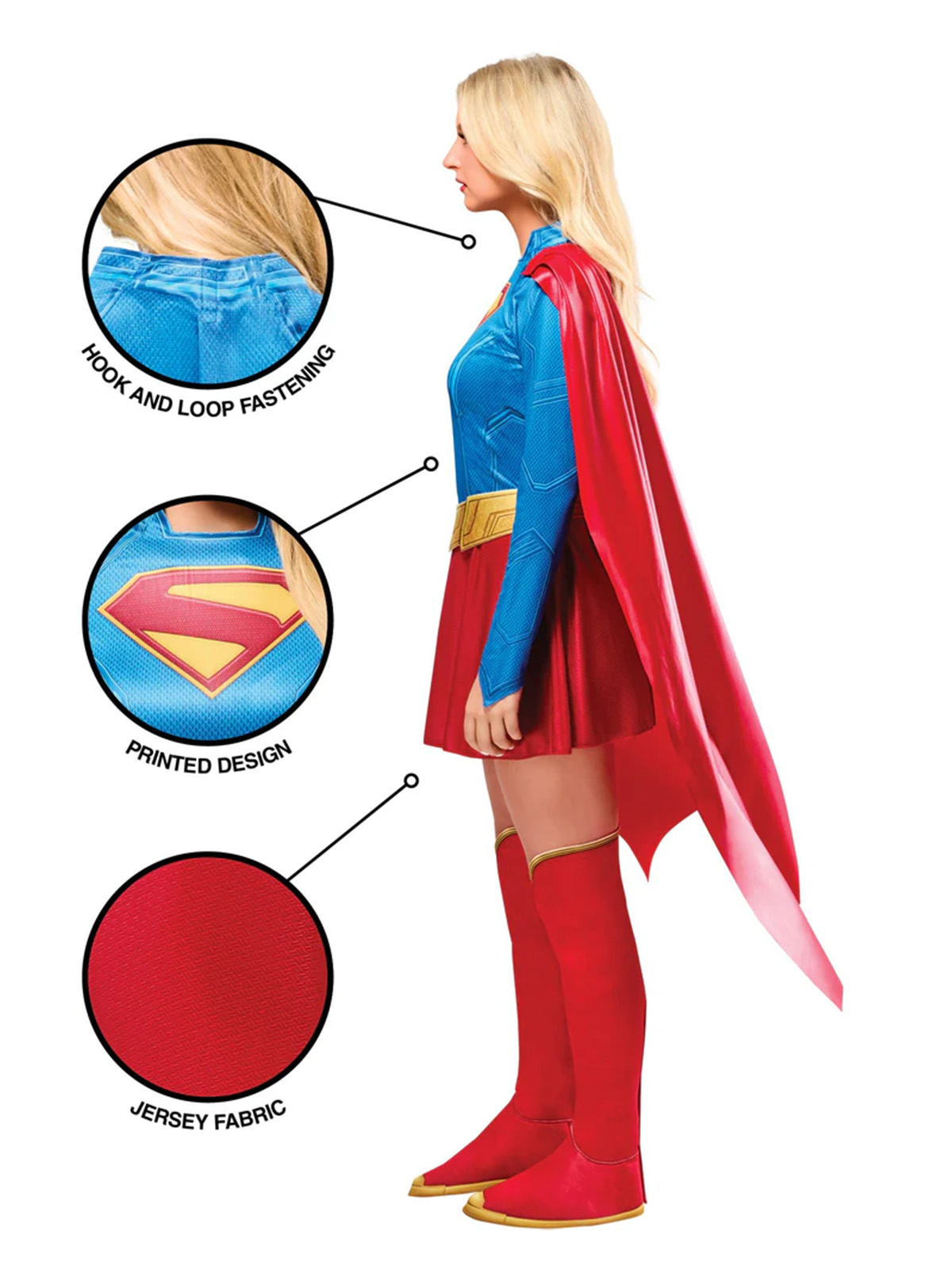 SUPERGIRL DELUXE COSTUME (2026 MOVIE), ADULT - Image 6