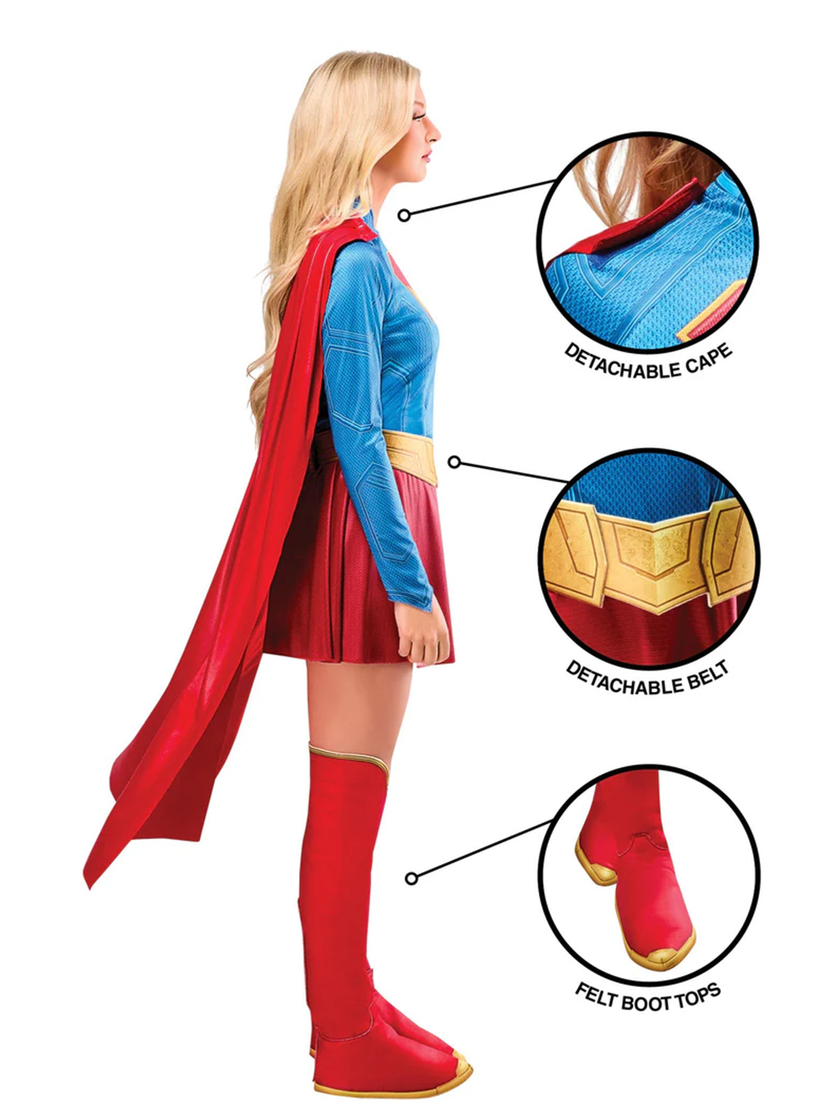 SUPERGIRL DELUXE COSTUME (2026 MOVIE), ADULT - Image 5