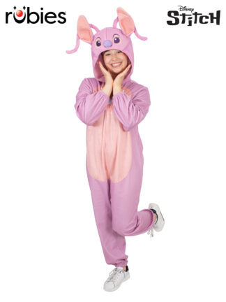ANGEL (LILO & STITCH) HOODED ONESIE COSTUME, ADULT