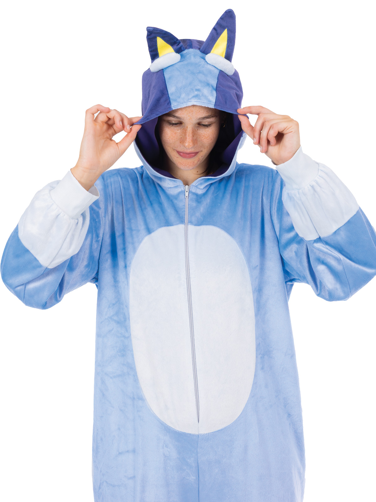 BLUEY ONESIE COSTUME, ADULT - Image 3