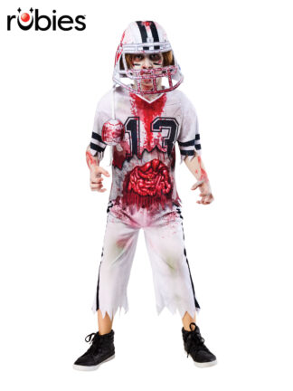 ZOMBIE AMERICAN FOOTBALL PLAYER COSTUME, CHILD