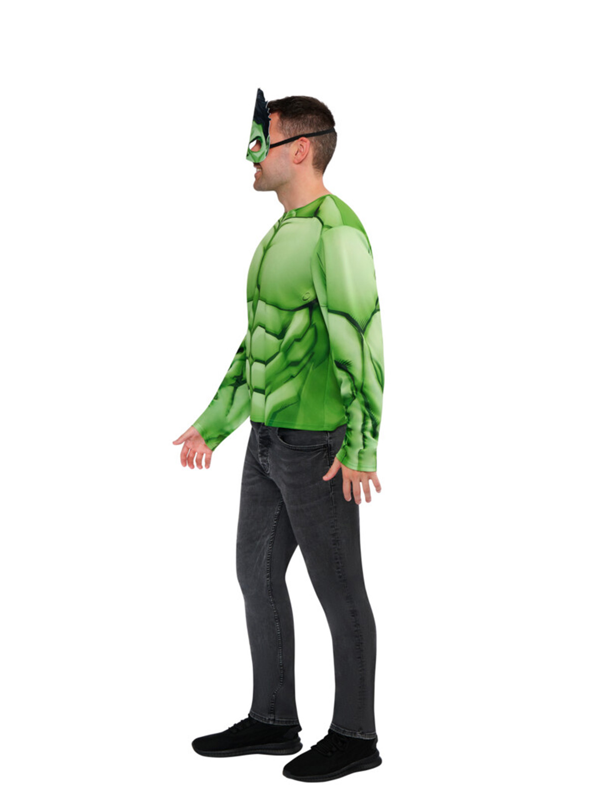 HULK COSTUME TOP & MASK, ADULT - Image 4
