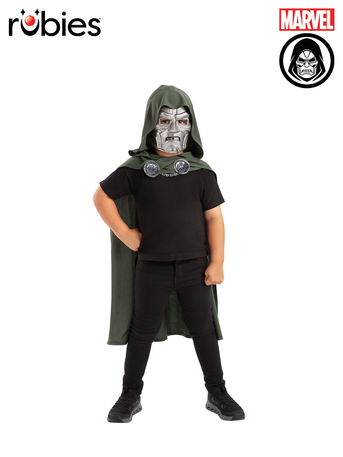 DR DOOM CAPE & MASK SET - CHILD