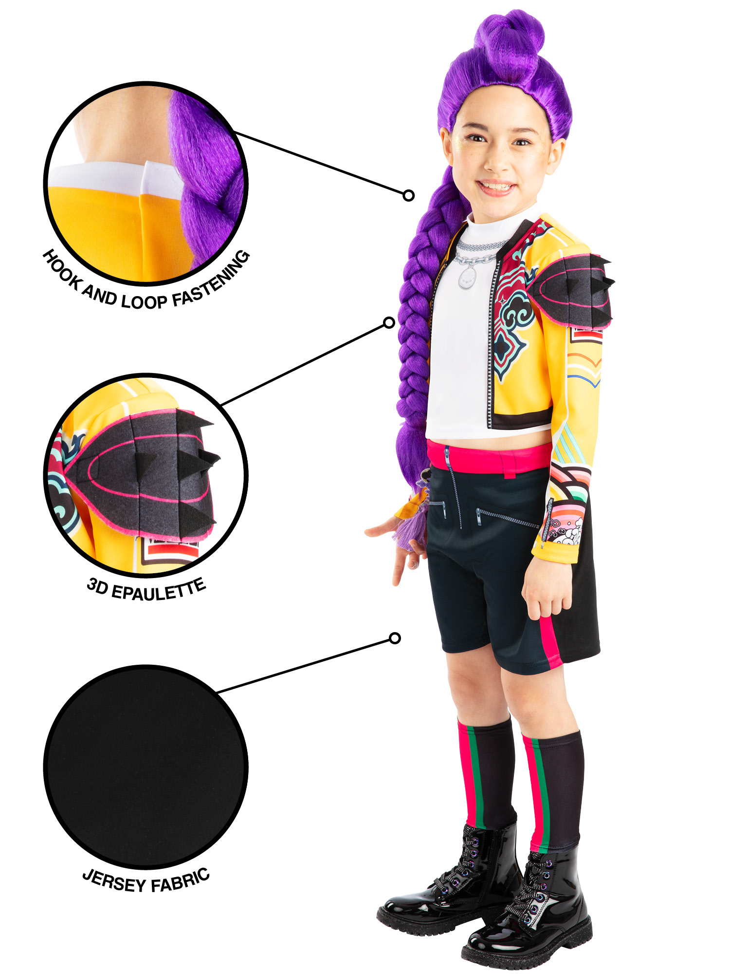 K-POP RUMI CORE COSTUME, CHILD - Image 10