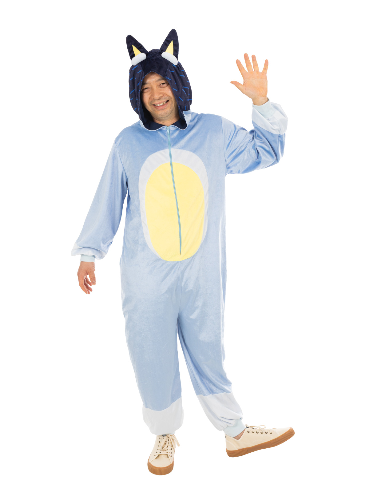 BLUEY BANDIT 'DAD' ONESIE COSTUME, ADULT - Image 2
