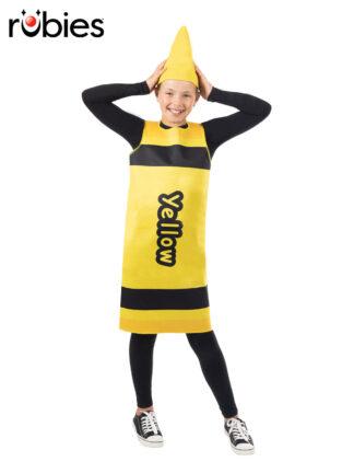 YELLOW CRAYON CHILD TABARD COSTUME - ONE SIZE