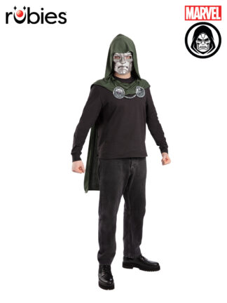 DR DOOM CAPE & MASK SET - ADULT