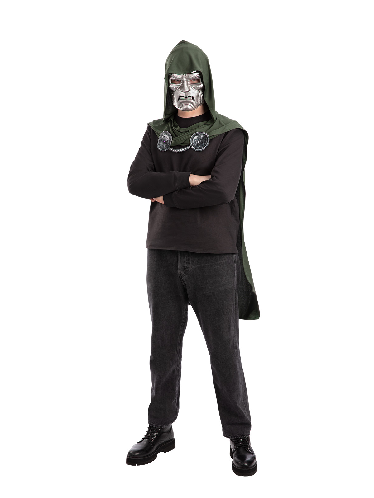 DR DOOM CAPE & MASK SET - ADULT - Image 4