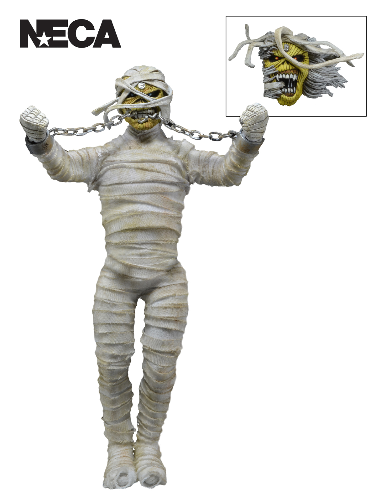 IRON MAIDEN EDDIE - 'MUMMY' - 8" CLOTHED ACTION FIGURE