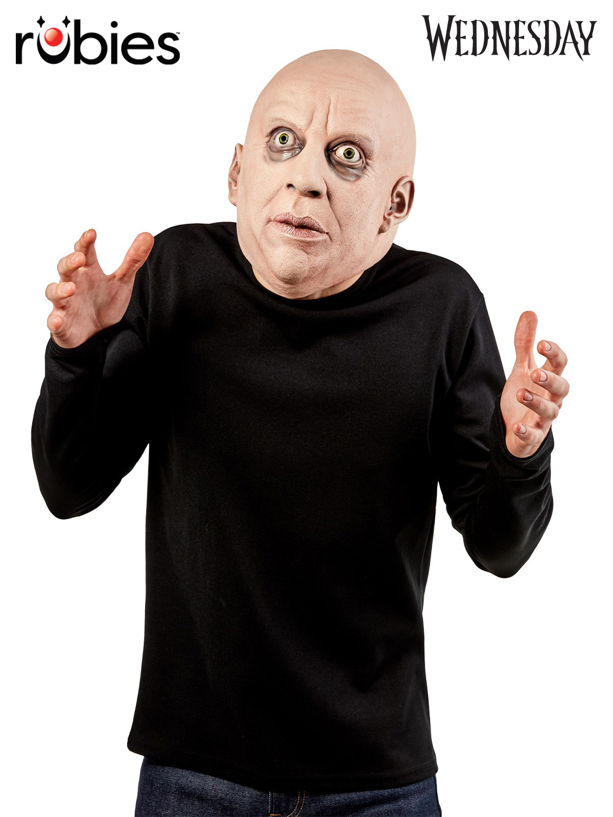 UNCLE FESTER OVERHEAD MASK - (WEDNESDAY NETFLIX)