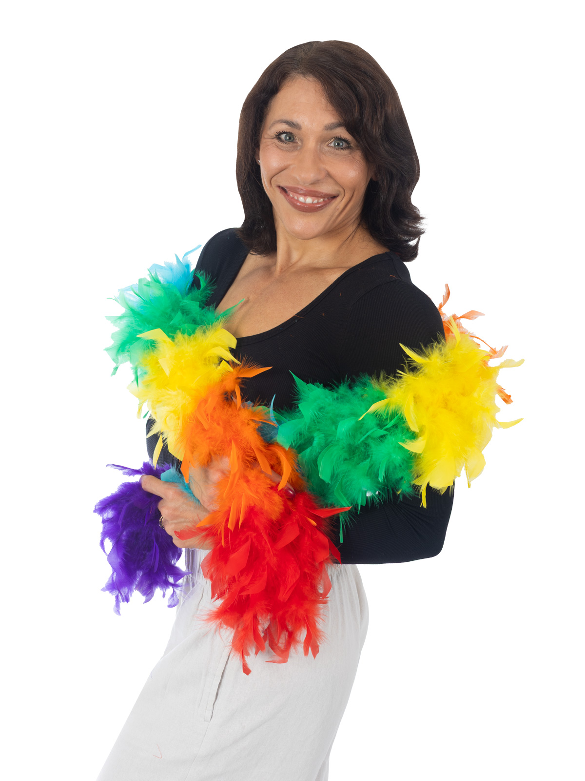 RAINBOW FEATHER BOA - Image 3