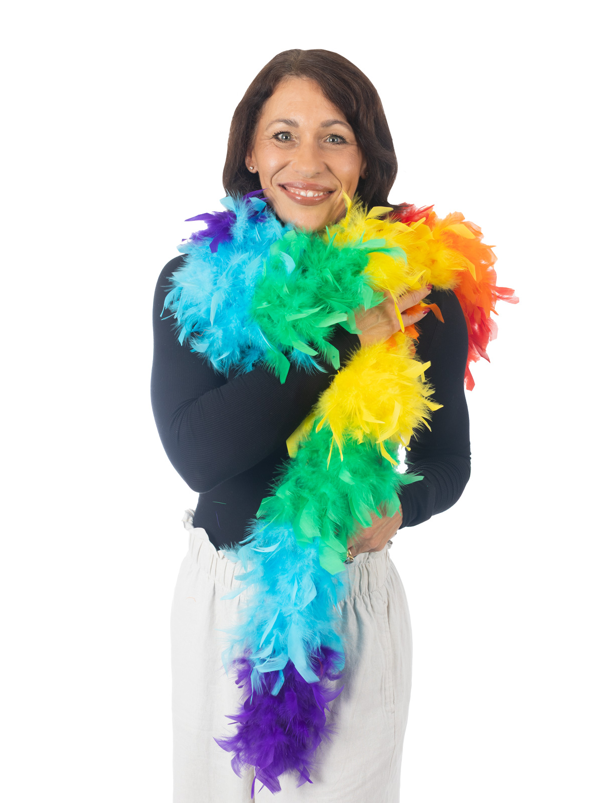 RAINBOW FEATHER BOA - Image 2