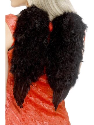 BLACK ANGEL WINGS (SMALL) - ADULT