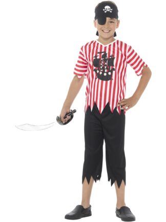 JOLLY PIRATE BOY COSTUME, CHILD