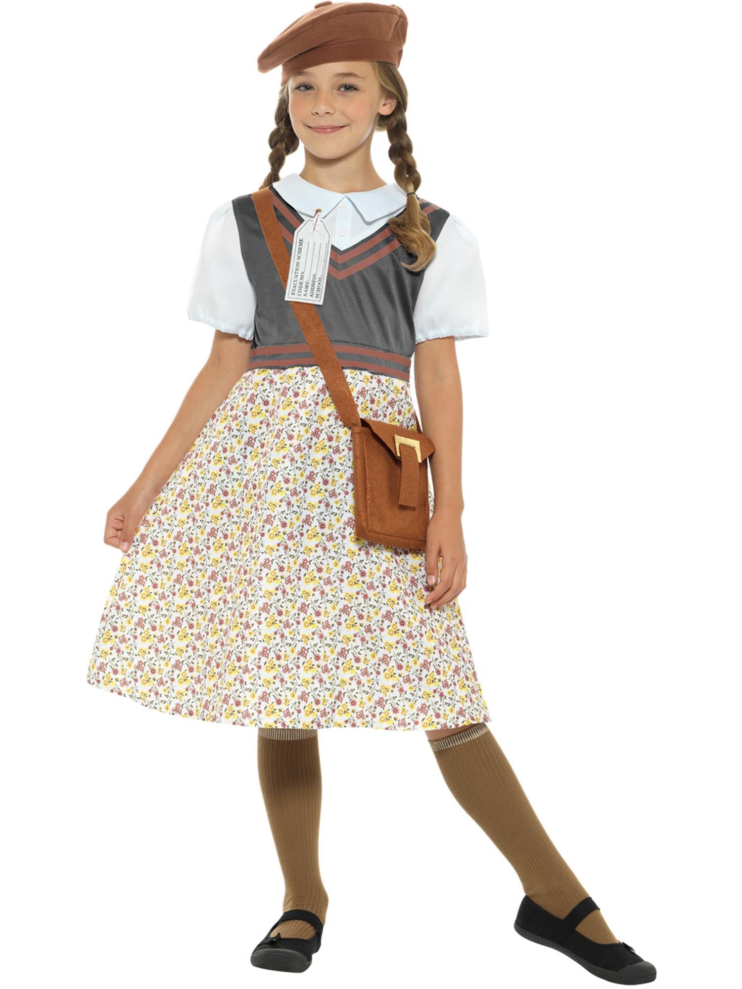 EVACUEE SCHOOL GIRL COSTUME, CHILD - Image 4