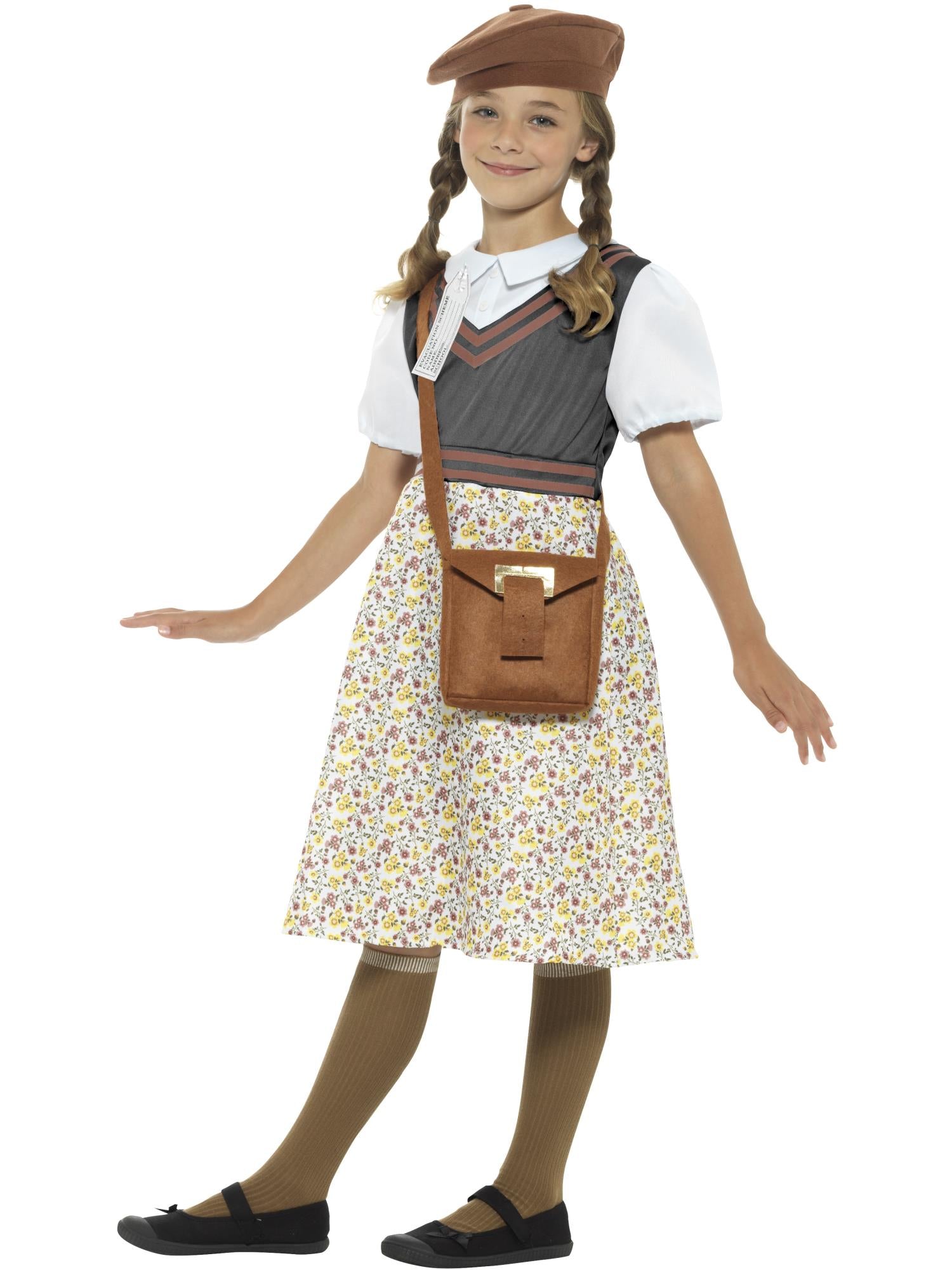 EVACUEE SCHOOL GIRL COSTUME, CHILD - Image 2